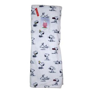 Peanuts Snoopy Extra Long Pet Plush Throw Blanket 60x70 Berkshire White & Black